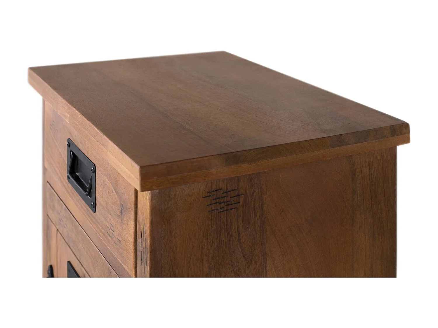 Table de chevet en manguier au charme naturel