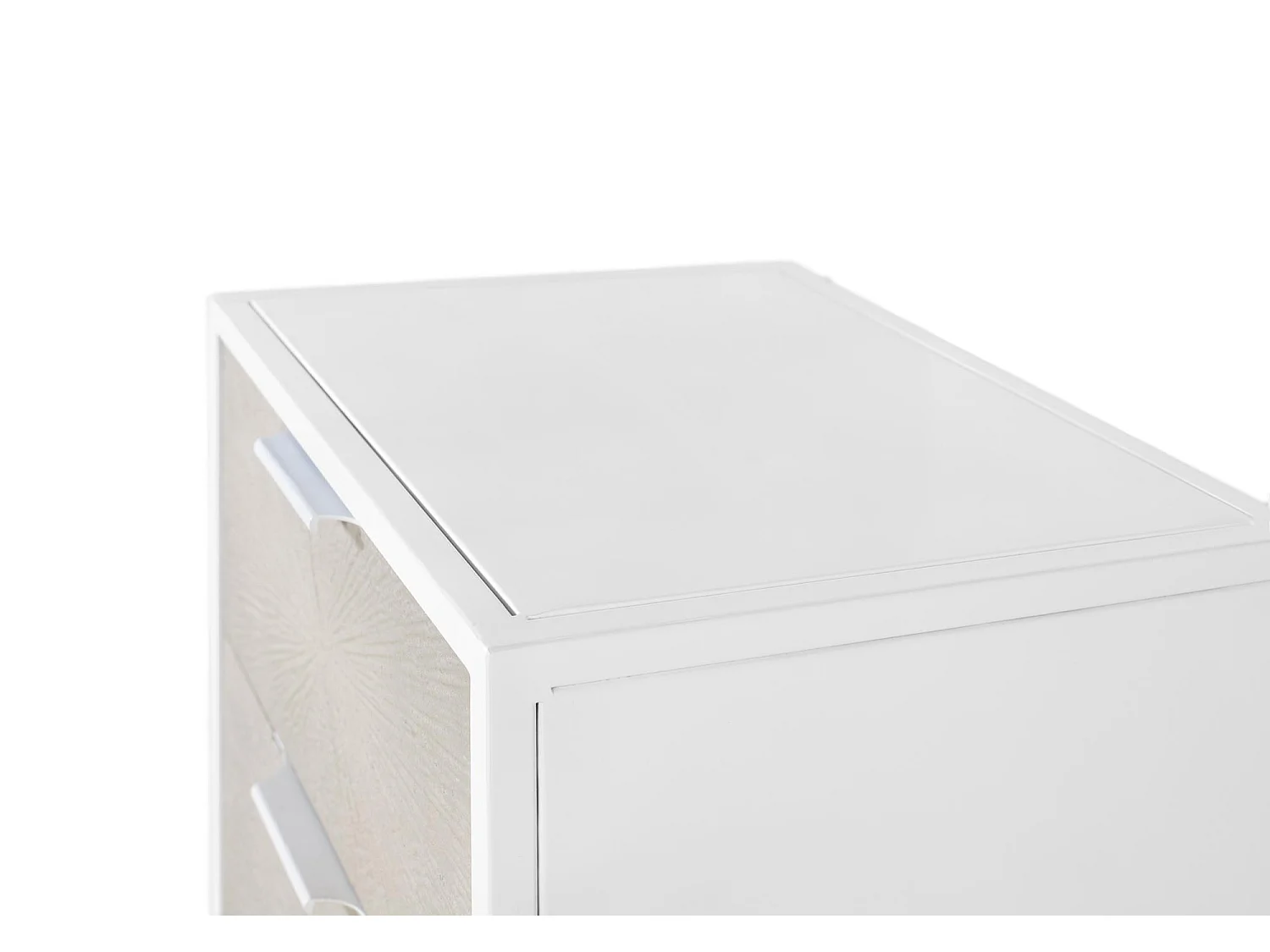 Nachttisch aus Kunstharz und Metall