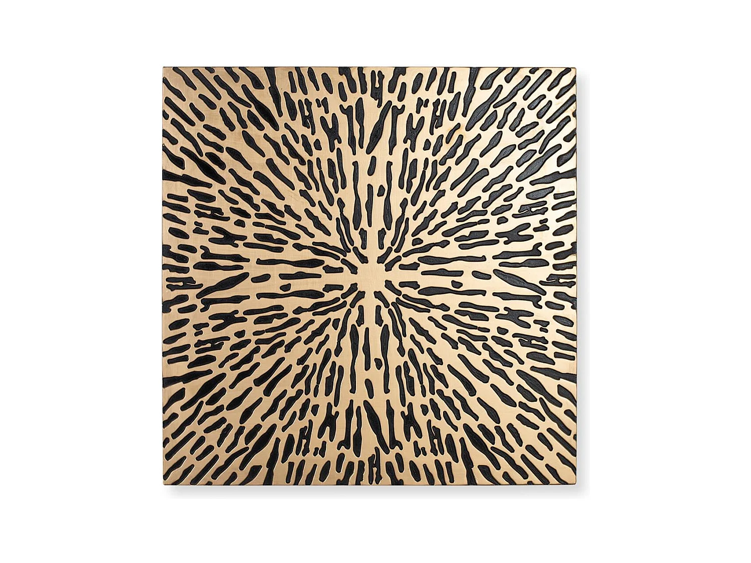 Tête lit MDF doré et noir
