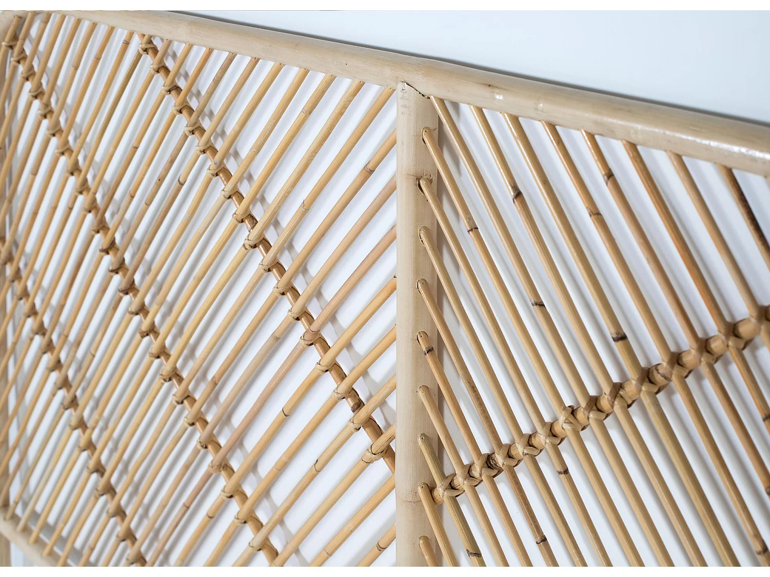 Ręcznie wykonany zagłówek rattanowy 165 cm