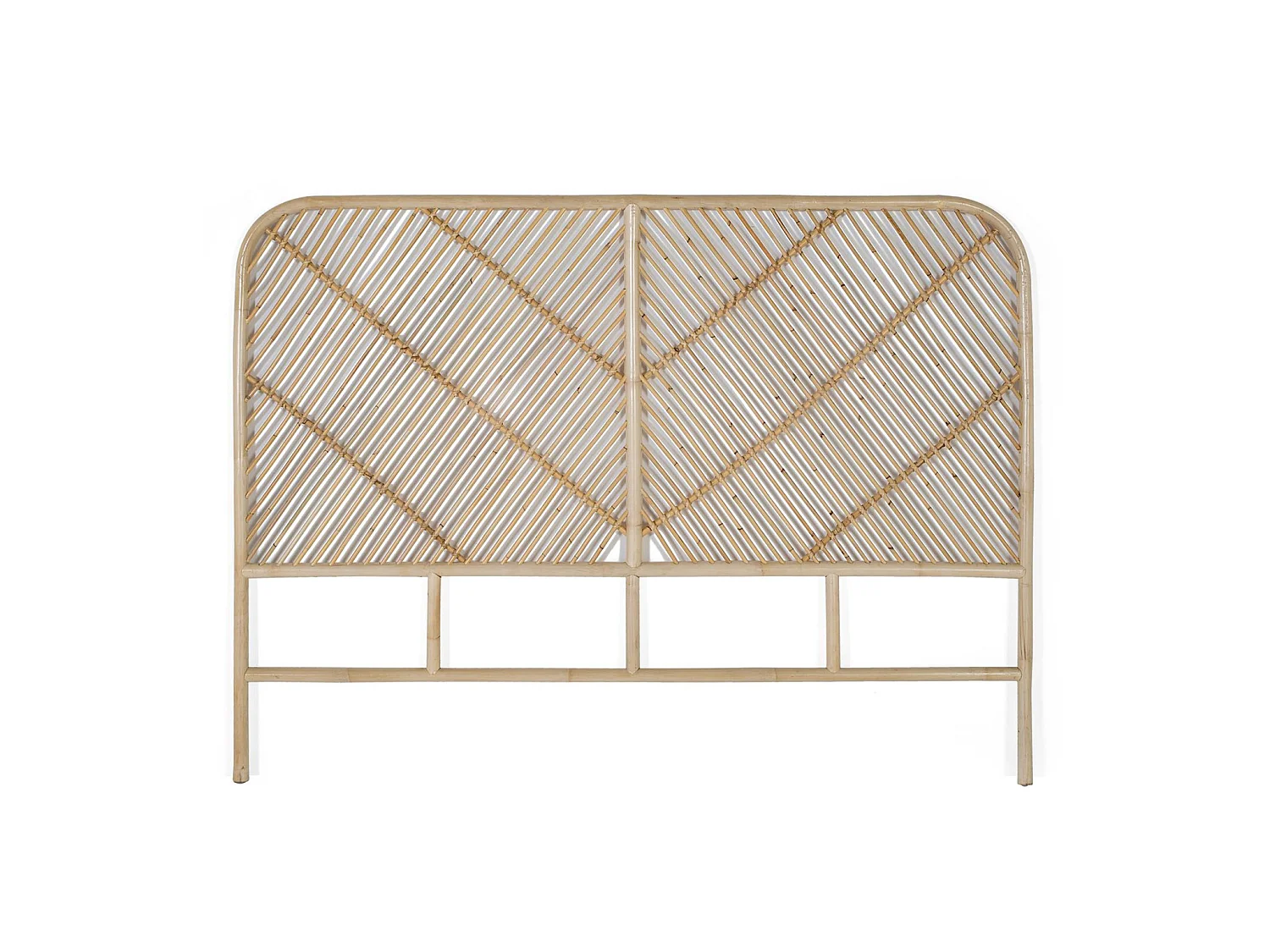 Kopfteil aus Naturrattan, 165 cm, mediterraner Stil – 120 x 165 x 4