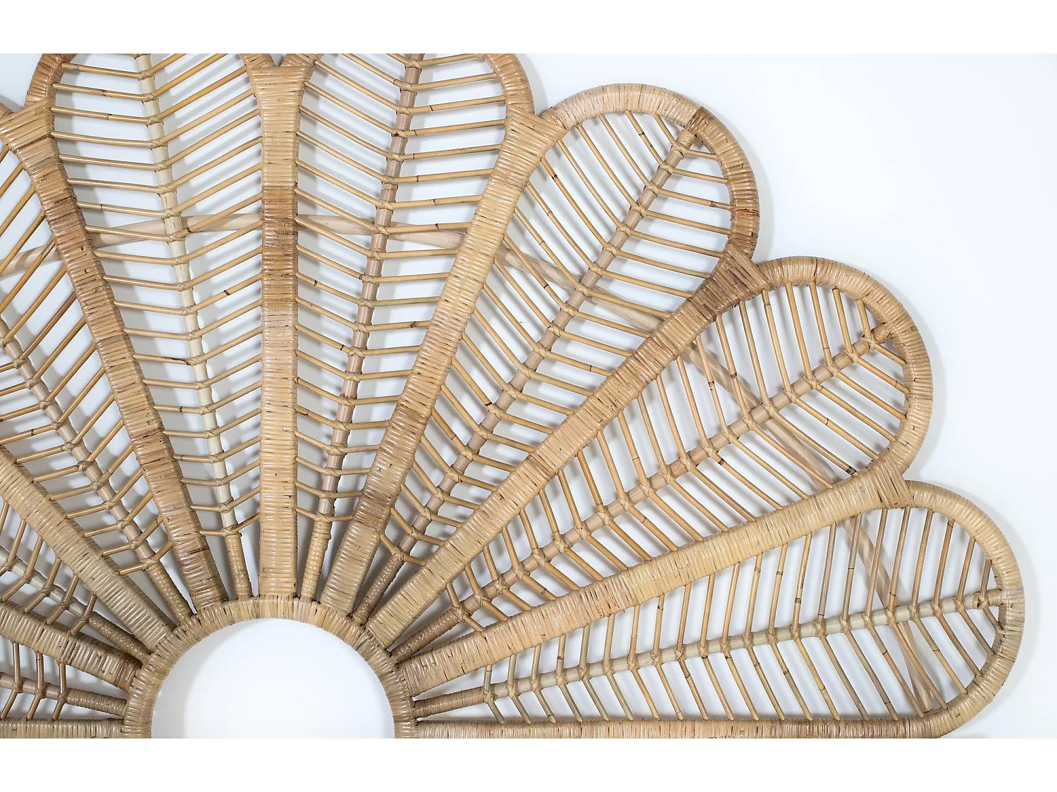 Ręcznie wykonany zagłówek z naturalnego rattanu 180 cm