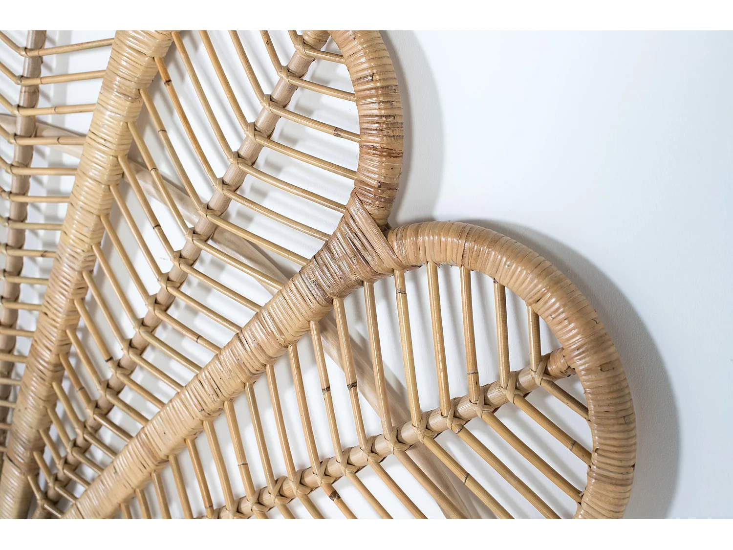 Tête de lit faite main en rotin naturel 180 cm