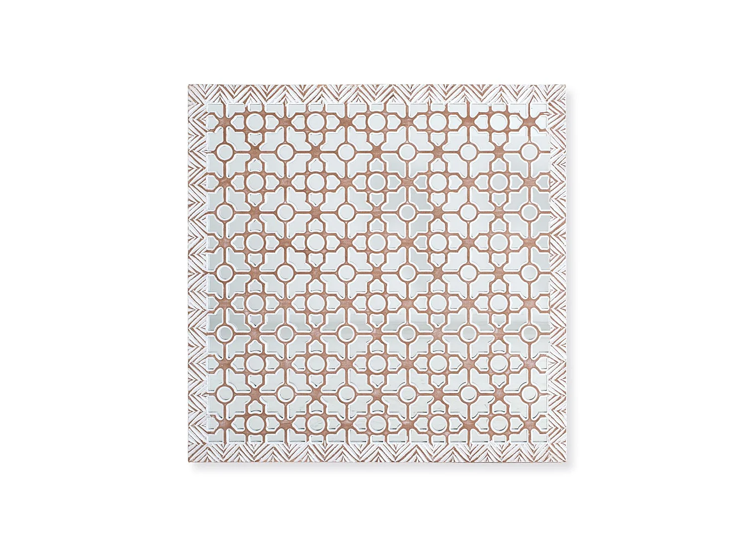MDF-Kopfteil 120 cm, ethnisch-geometrischer Stil - 120 x 120 x 3