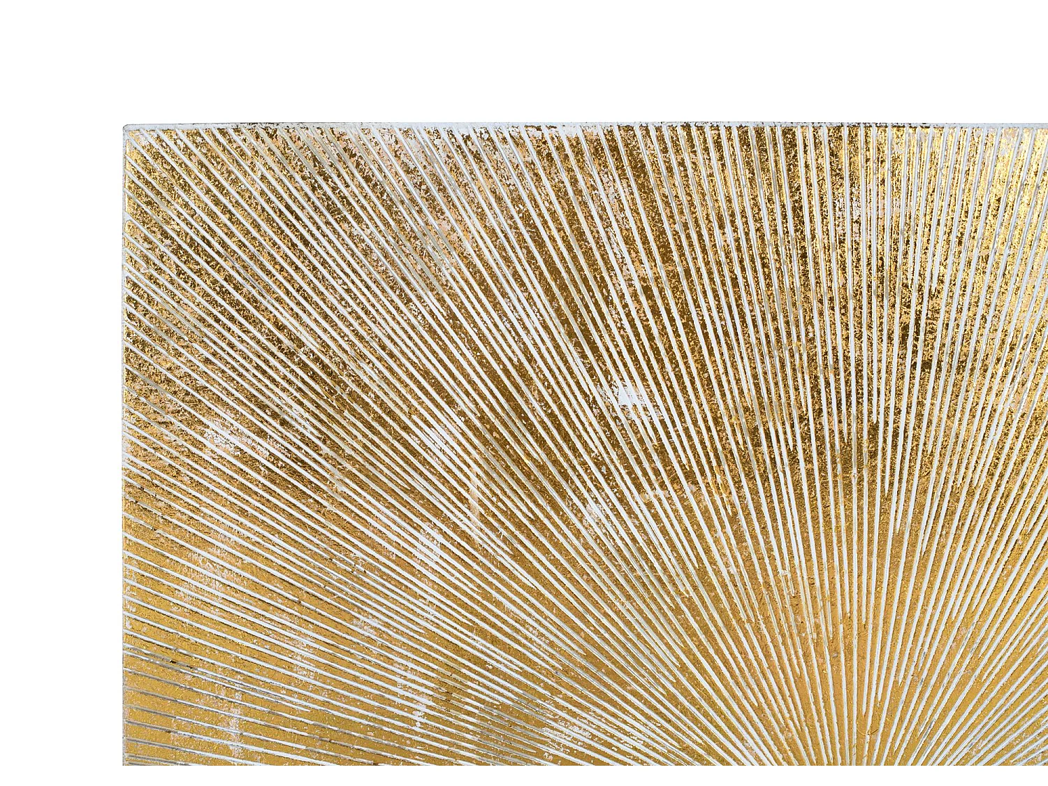 Tête iluminado MDF doré faffiné 90x90cm