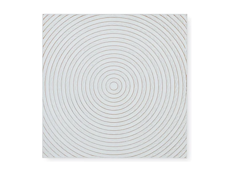 Ręcznie wykonany zagłówek z białej płyty MDF 90x90cm