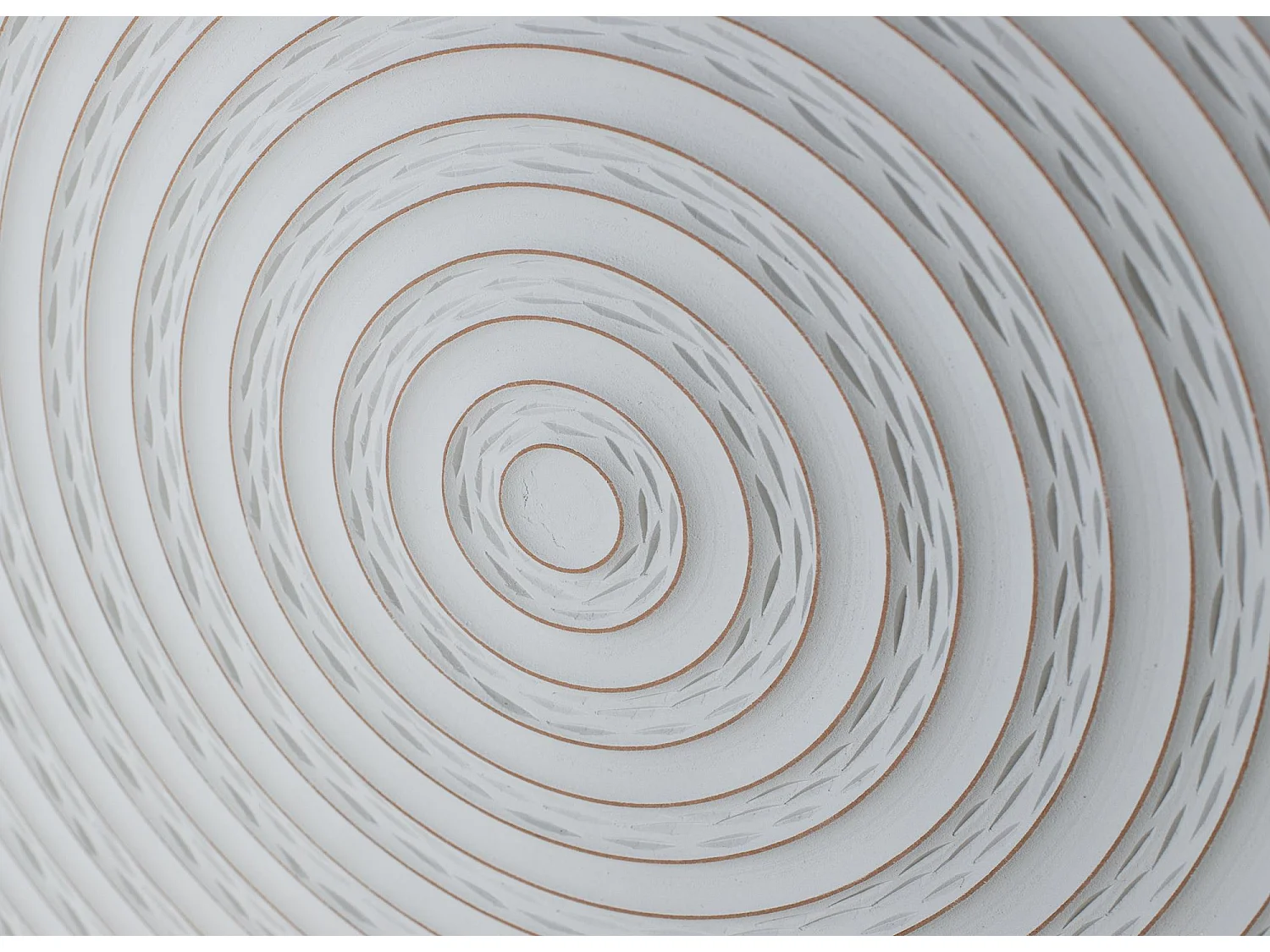 Handgefertigtes Kopfteil aus weißem MDF