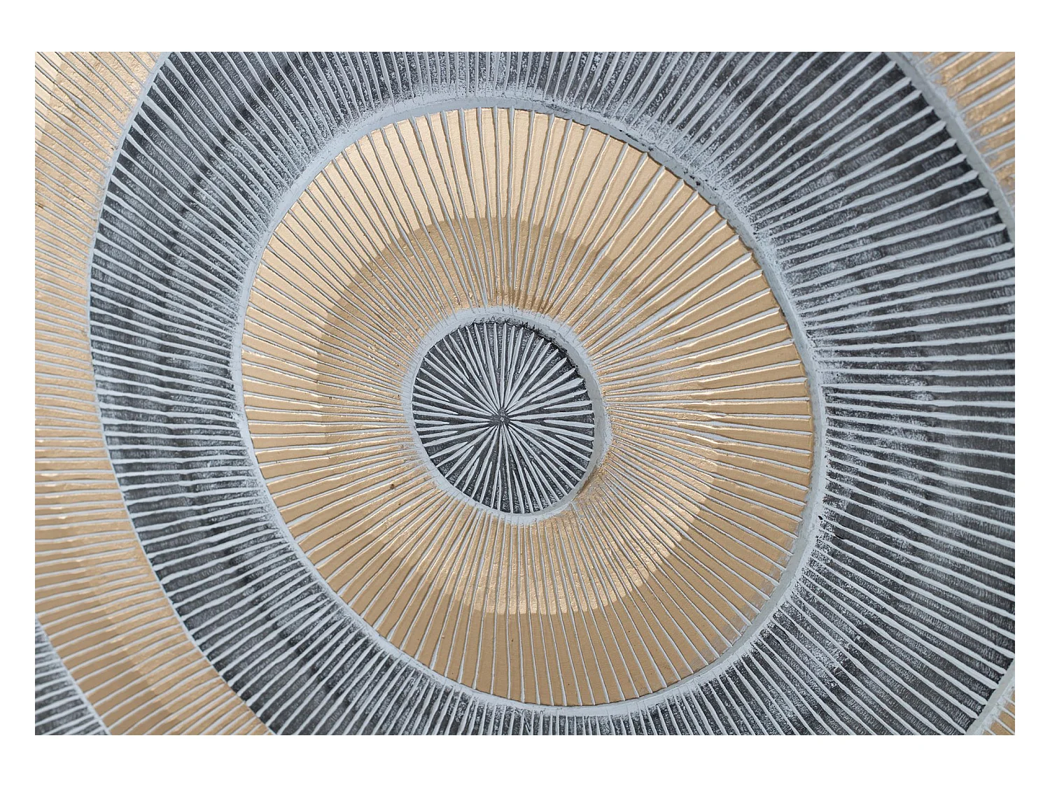 Tête de lit en mdf doré et marron