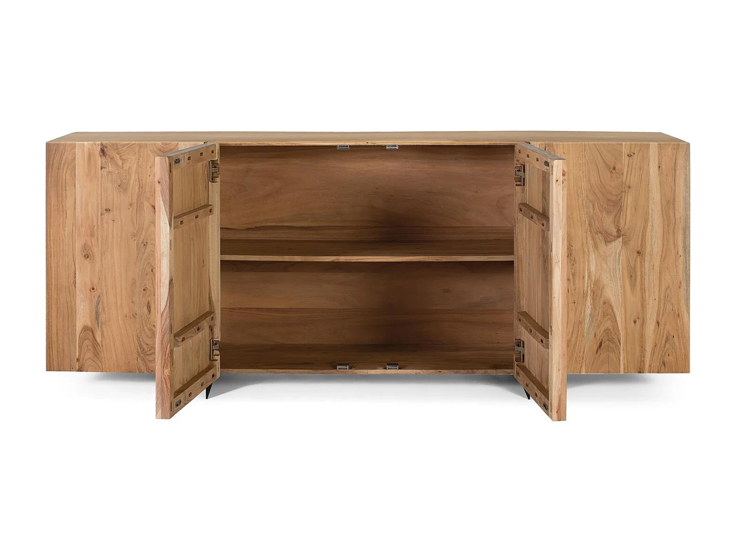 Buffet rustique acacia et métal elegance naturelle