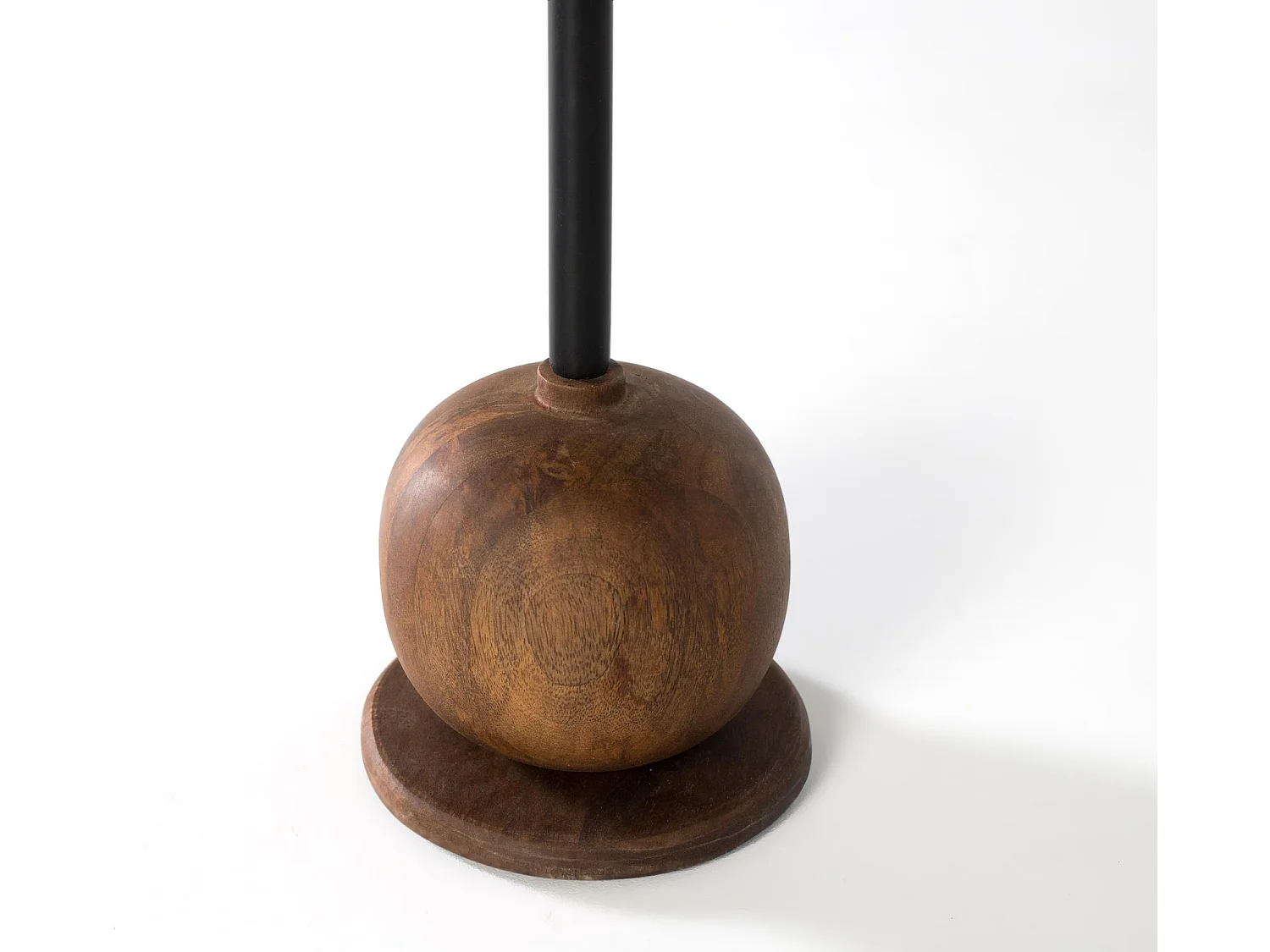 Table d'appoint circulaire en bois de manguier