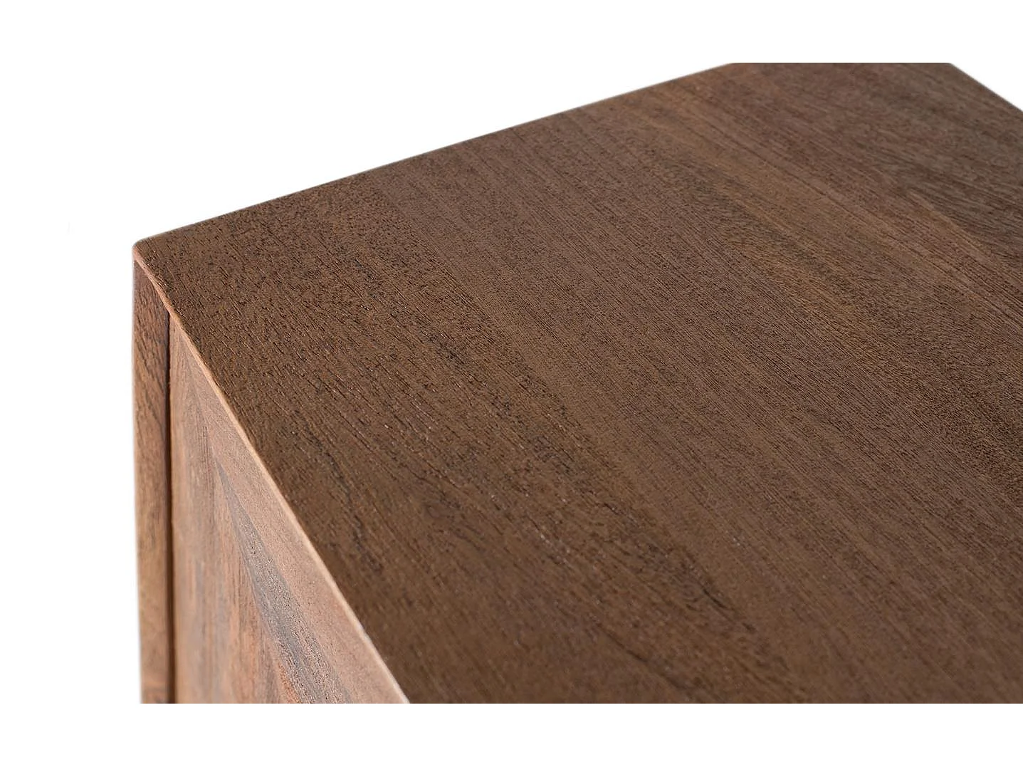 Table d'appoint circulaire en bois de manguier