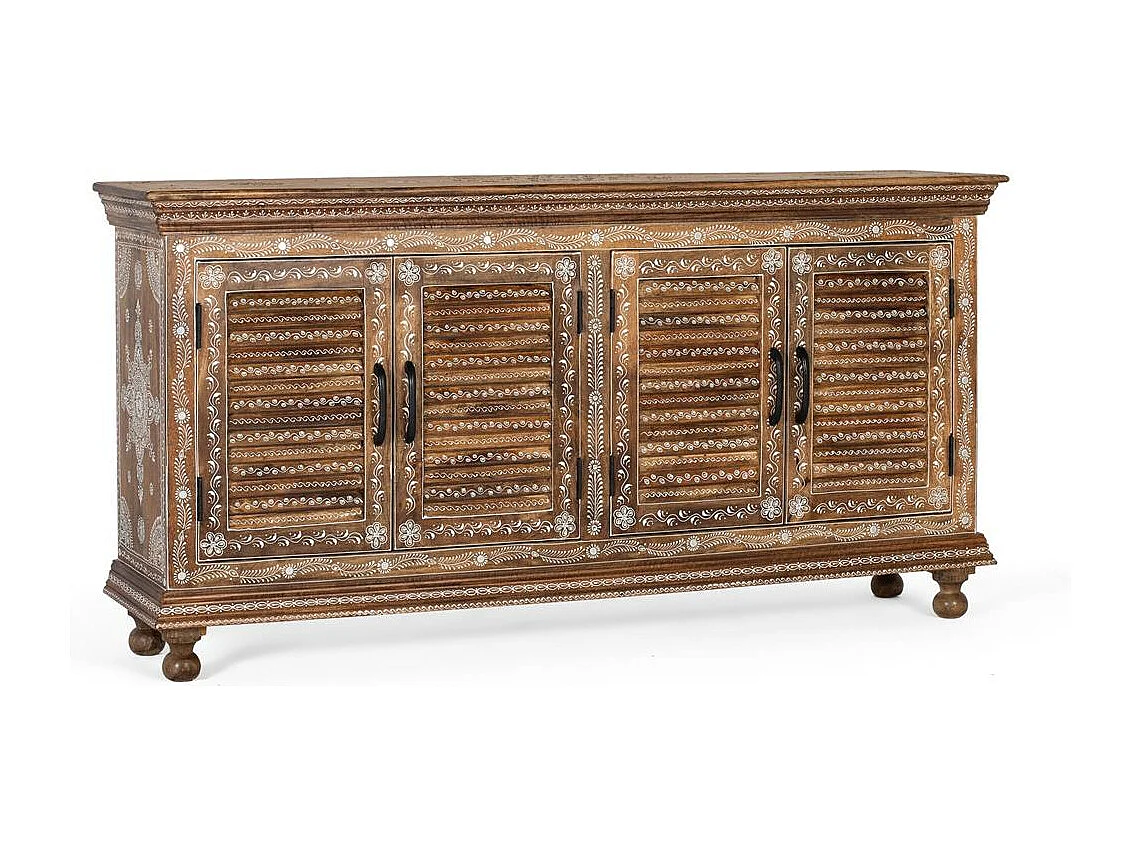 aparelho 4 portas em madeira de alta qualidade pintada à mão 78x152x36