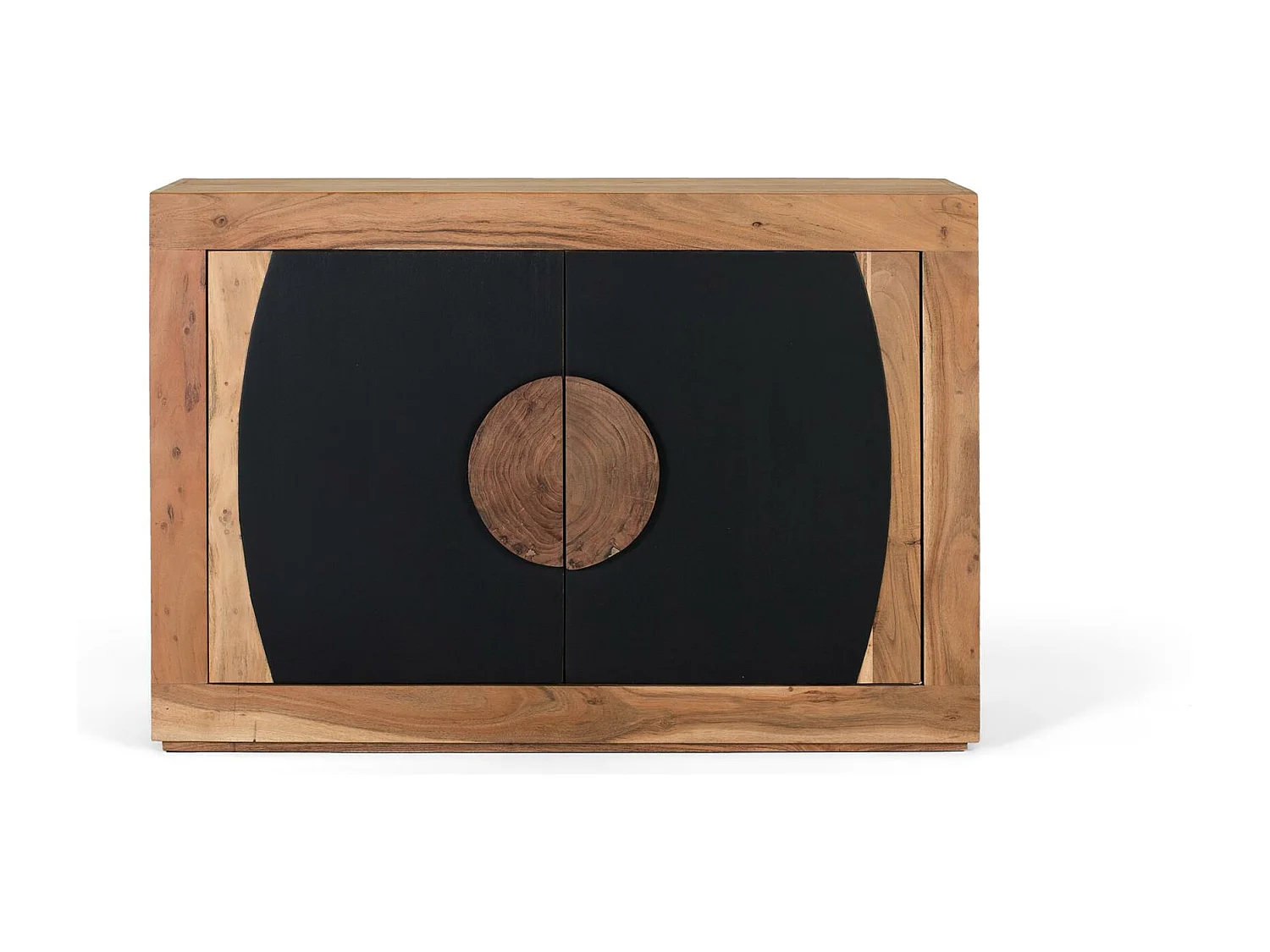 Buffet en bois d'acacia avec 2 portes