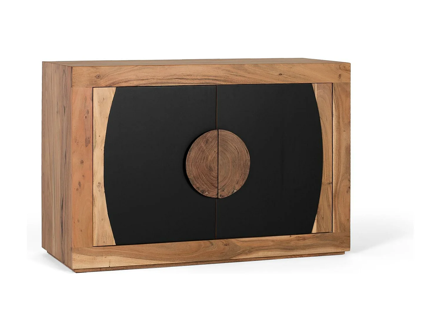 Buffet en bois d'acacia avec 2 portes