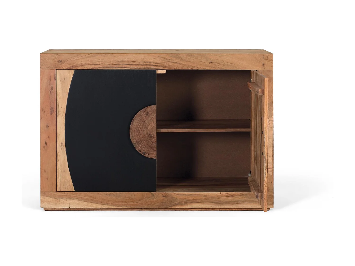 Buffet en bois d'acacia avec 2 portes