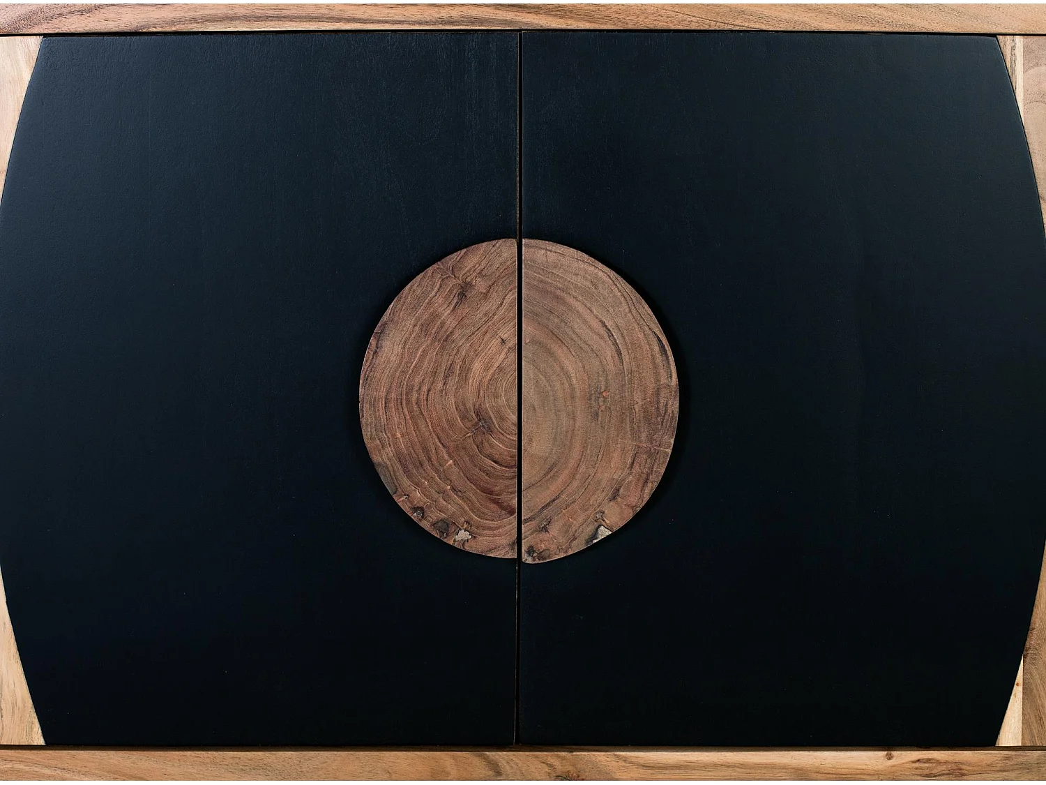 Buffet en bois d'acacia avec 2 portes