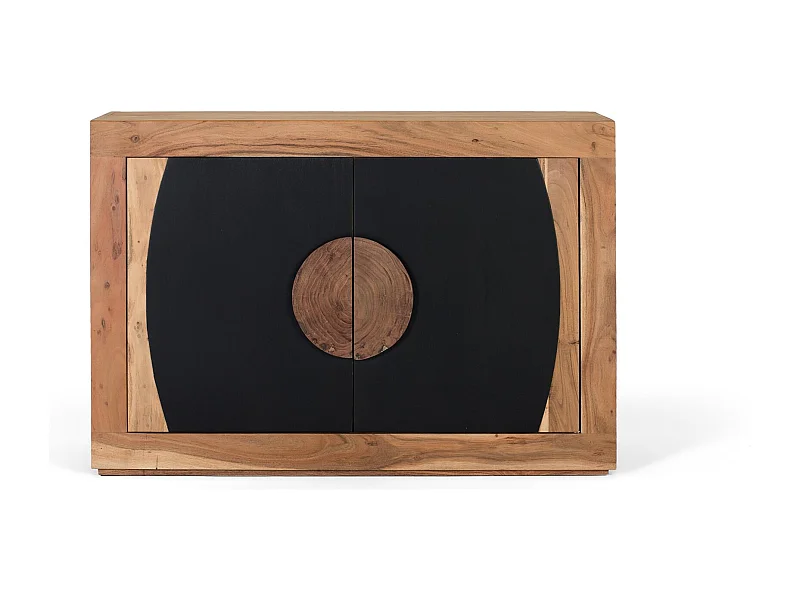 Credenza in legno di acacia con 2 ante