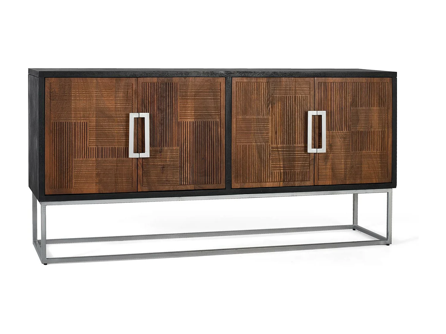 Buffet en manguier et métal