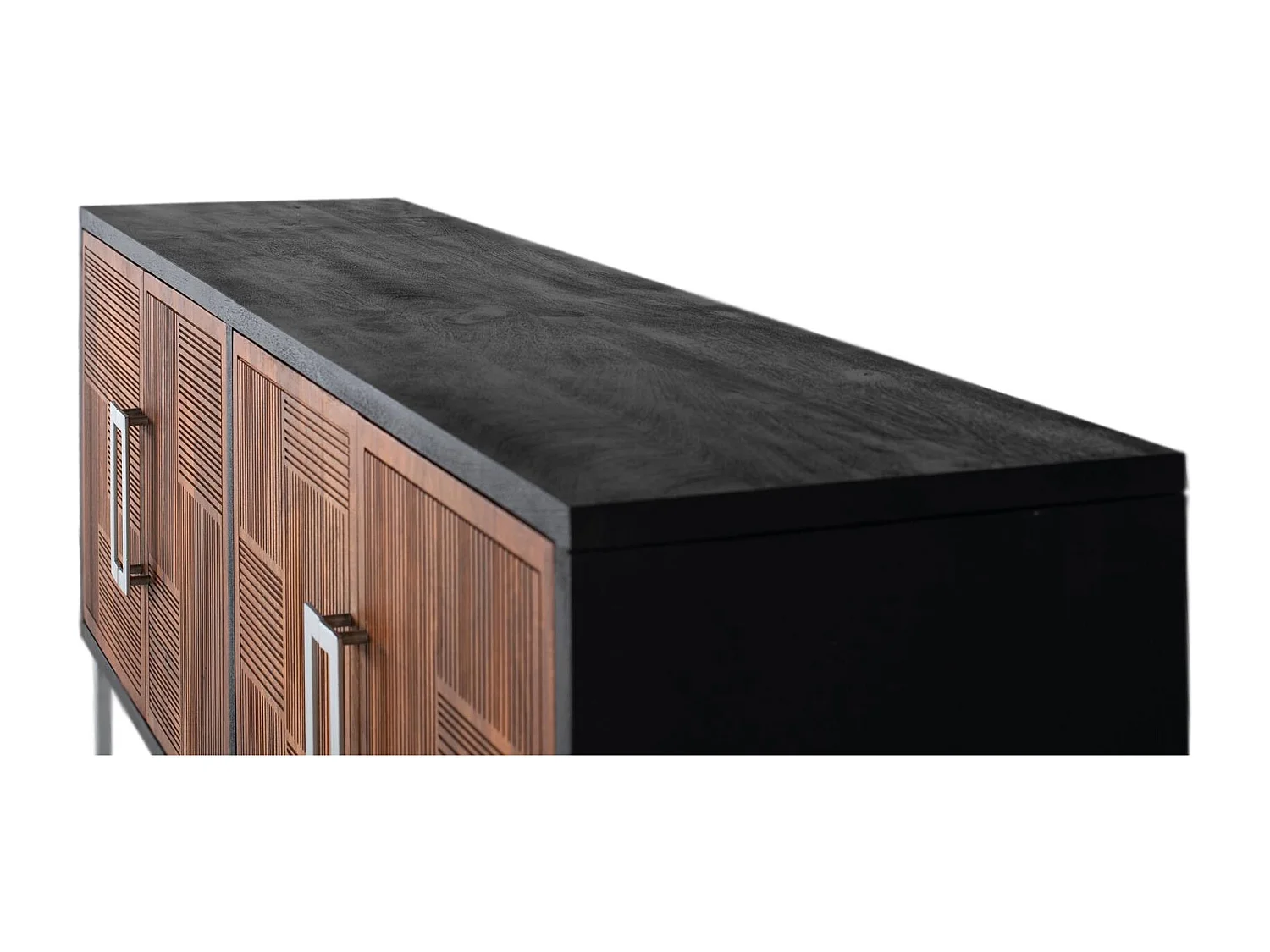 Buffet en manguier et métal