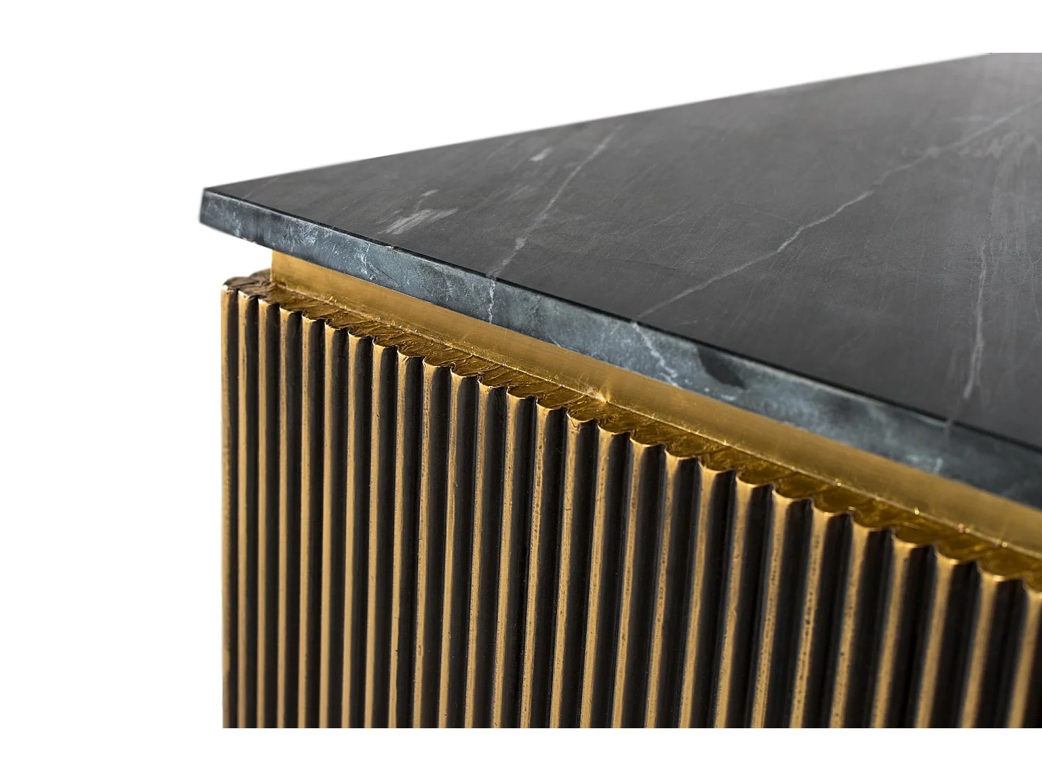 Tables basses en marbre 90 cm, style classique moderne - 41 x 90 x 90 cm