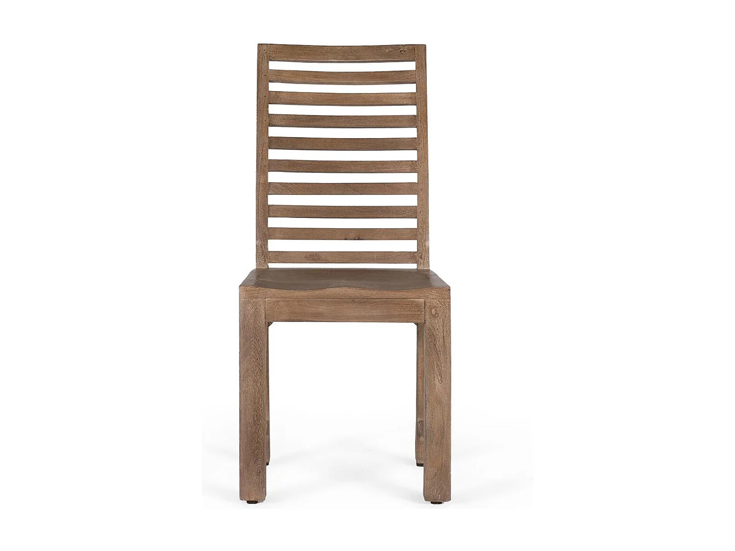 Lot de 2 chaises fabriquées artisanalement en bois de manguier