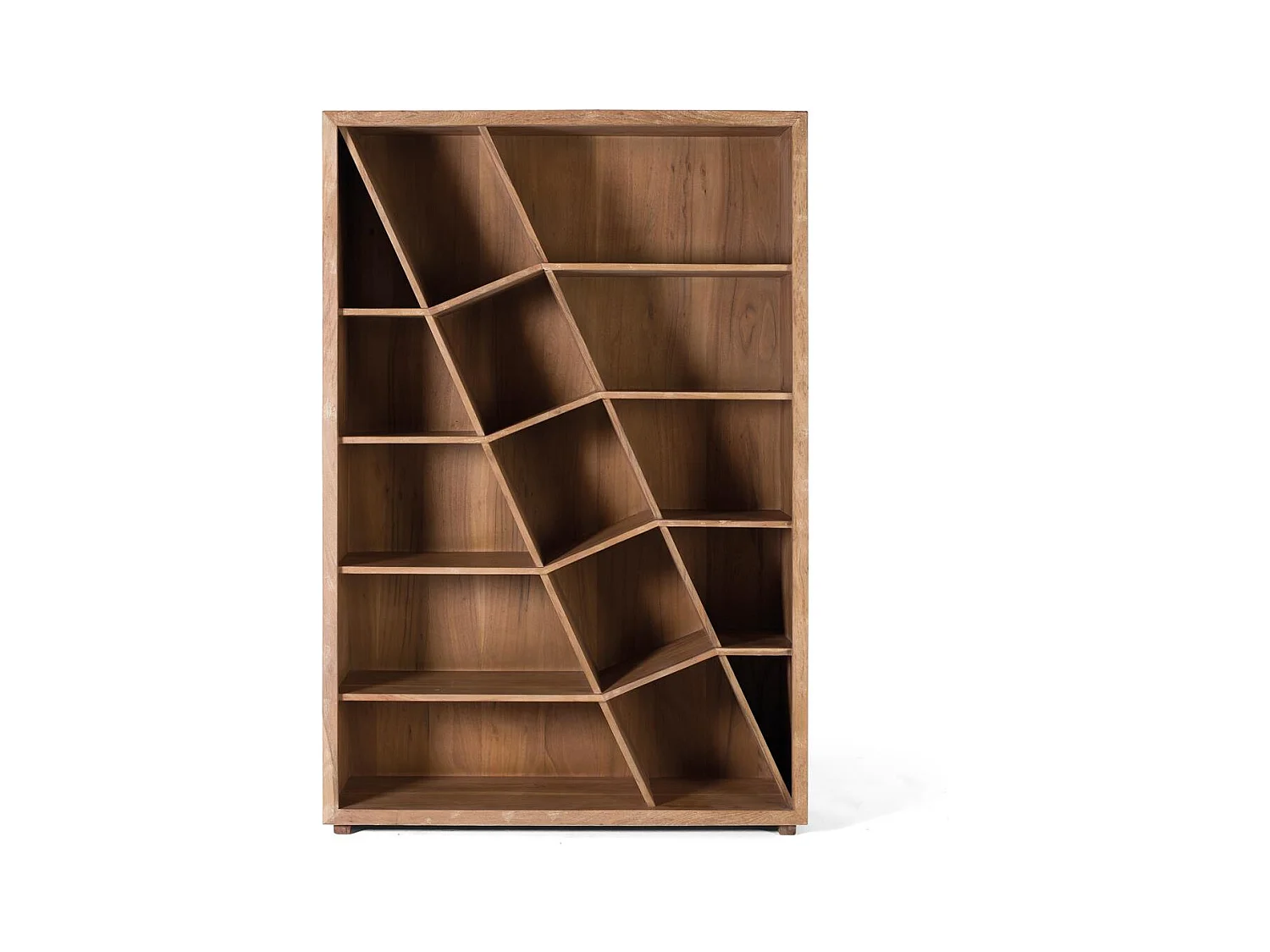 Bibliothèque en bois manguier et noir