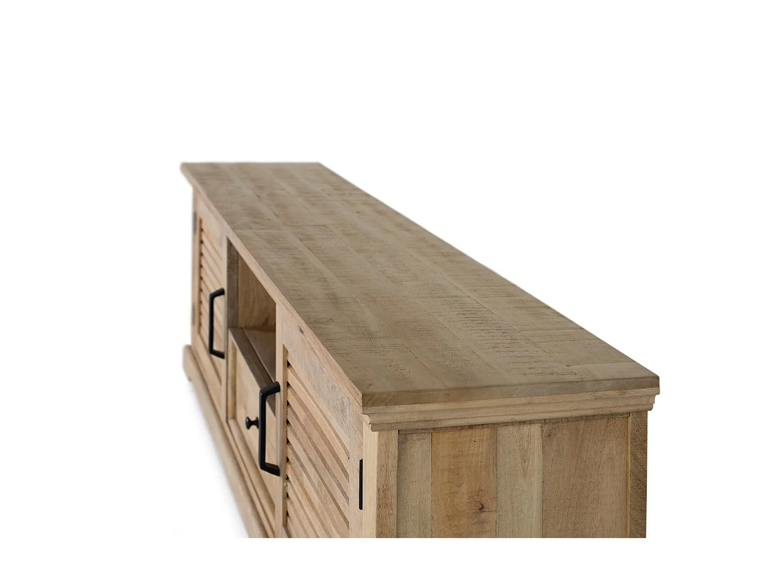 Mueble TV de Madera de Mango 170 Cm Estilo Rústico Contemporáneo-60x170x40