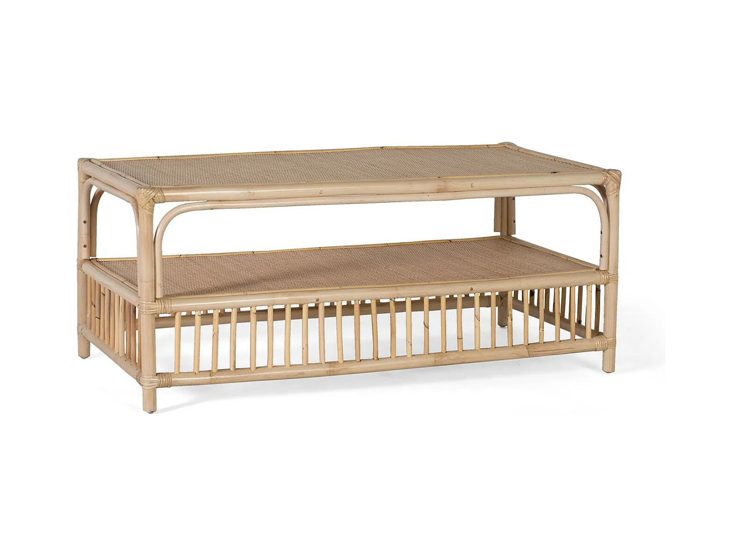 Table basse rotin naturel