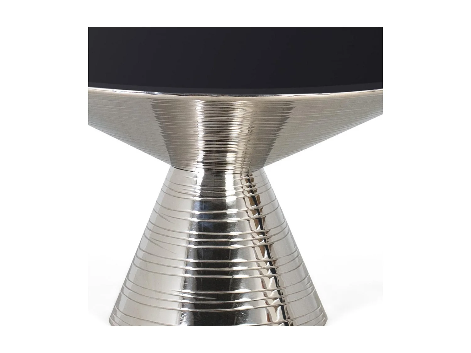 Table basse verre trempé et base métallique 40x76 cm