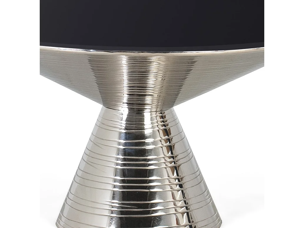 Table basse verre trempé et base métallique 40x76 cm