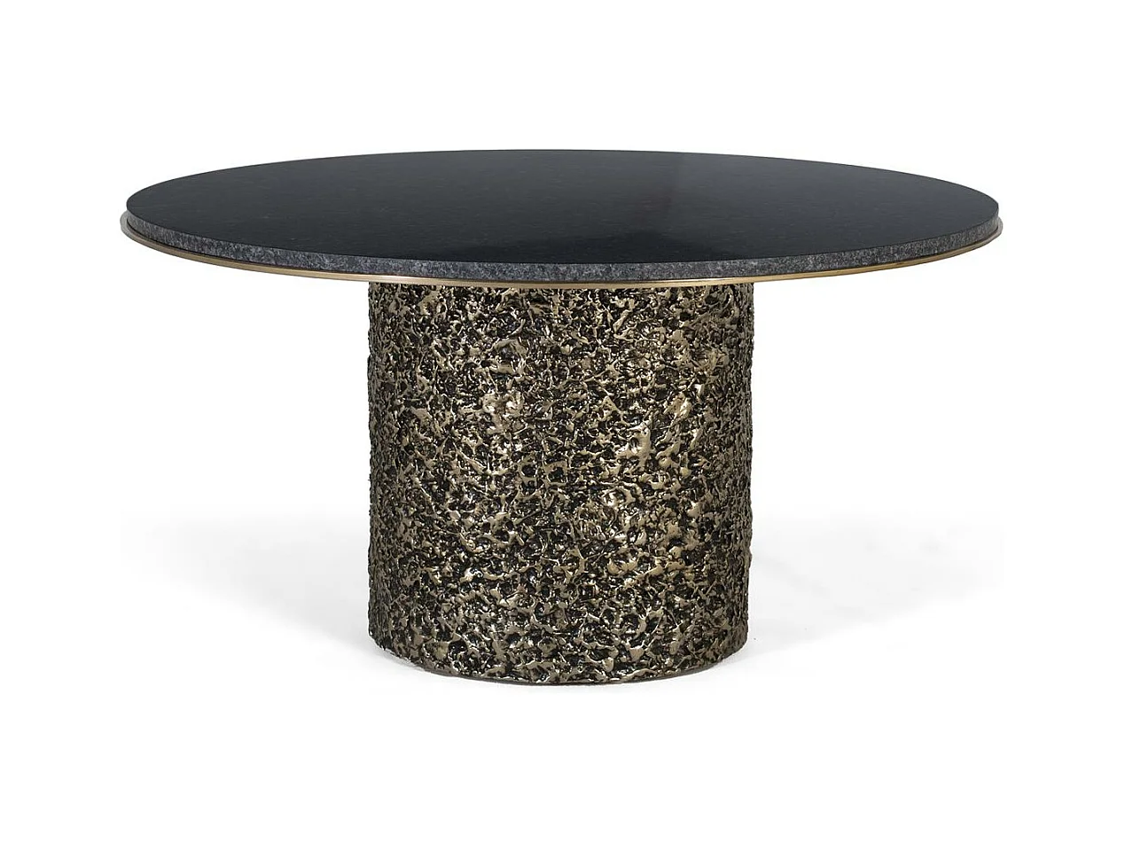 Table basse plateau marbre base métal élégance raffinée