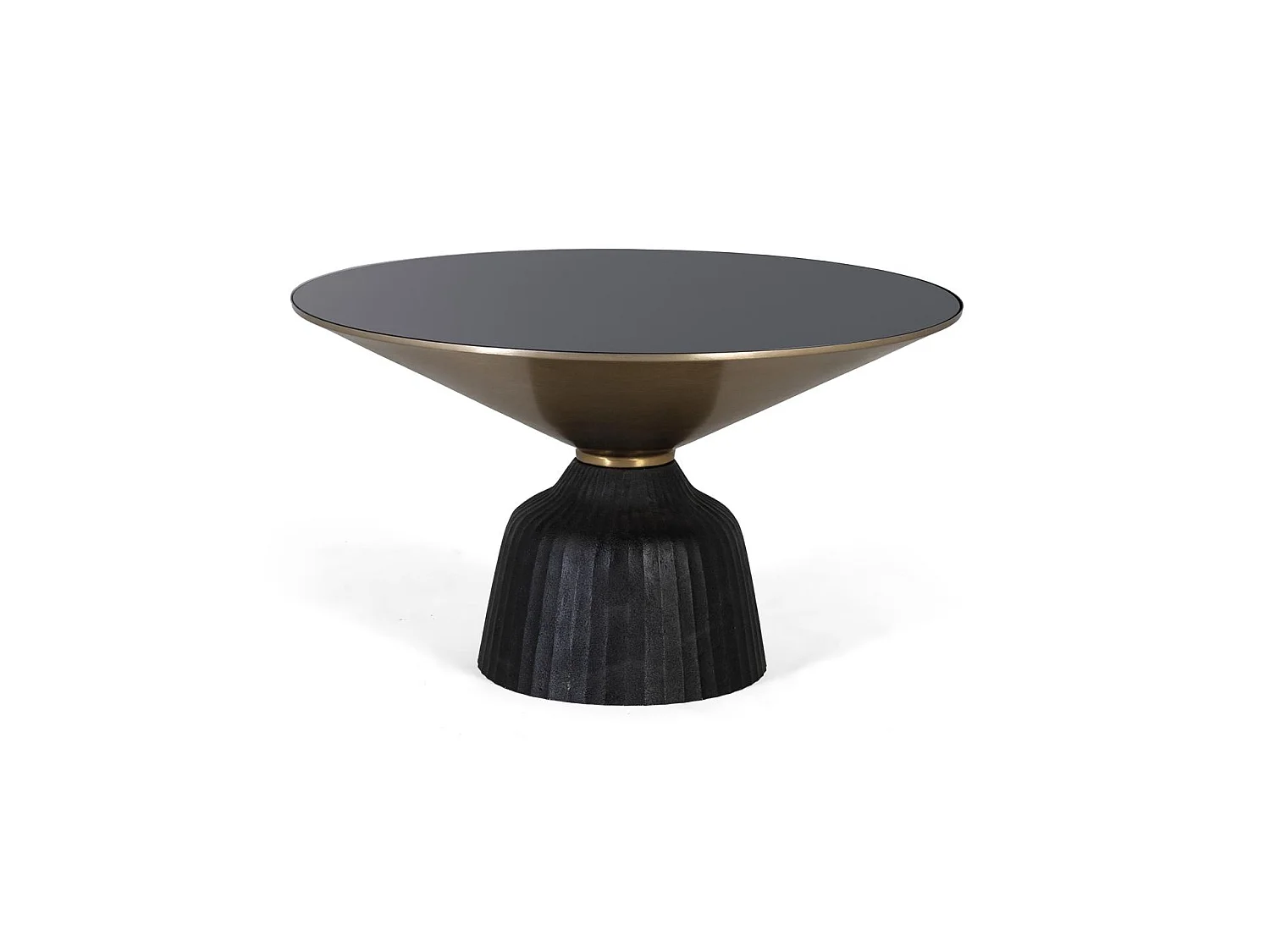 Tables basses en aluminium 76 cm, style classique moderne - 44 x 76 x 76 cm