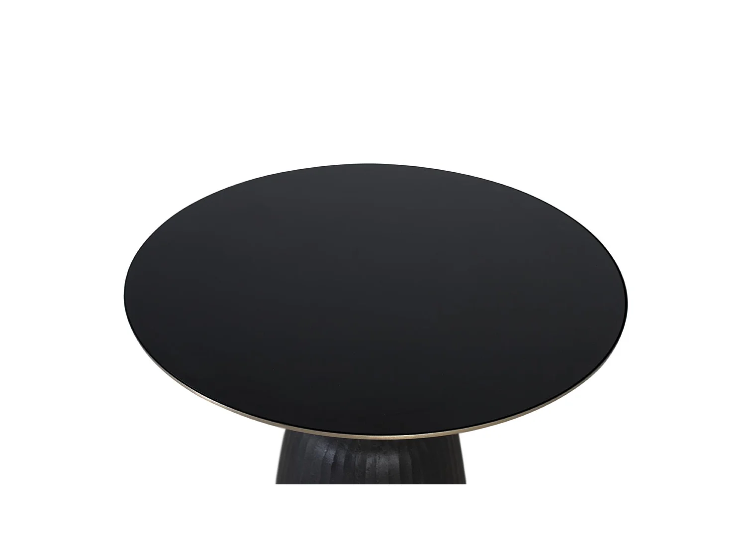 Tables basses en aluminium 76 cm, style classique moderne - 44 x 76 x 76 cm