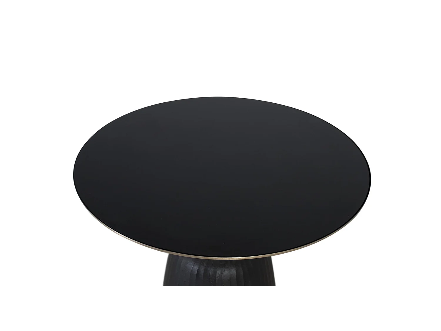 Tables basses en aluminium 76 cm, style classique moderne - 44 x 76 x 76 cm