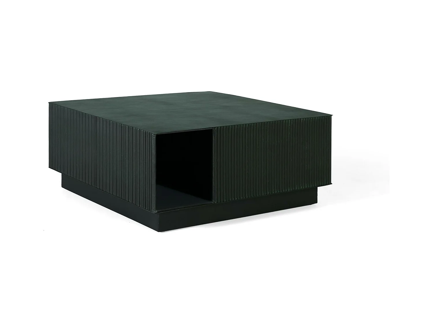 Table basse métal porte-revues