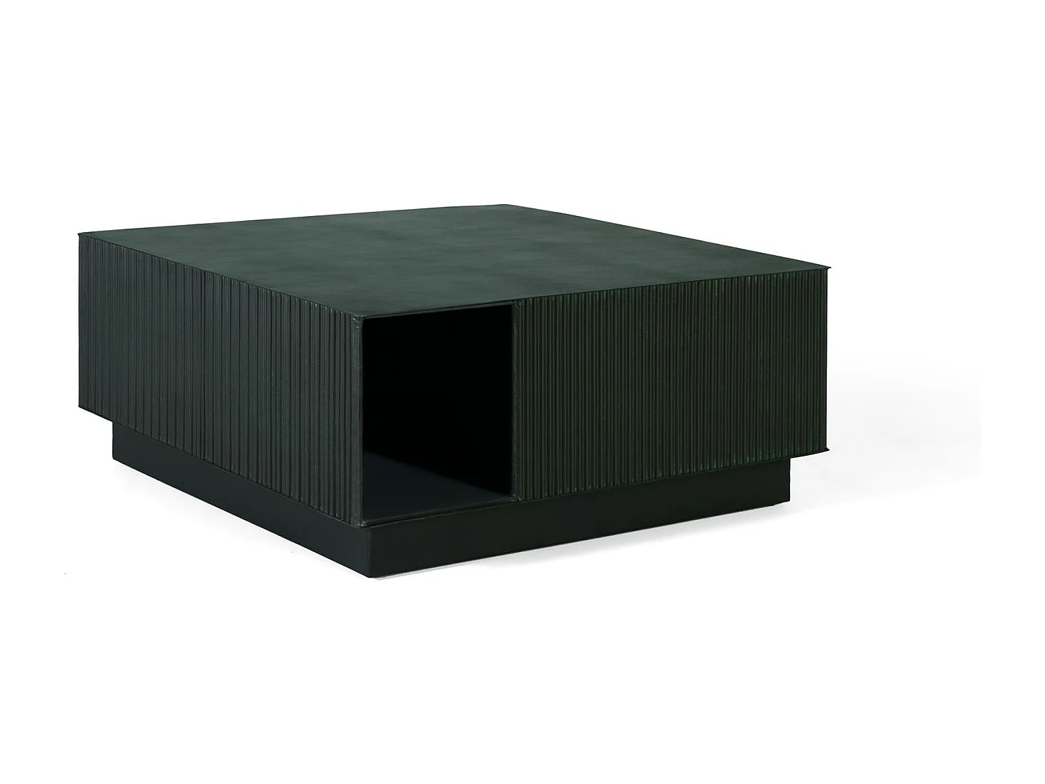 Table basse métal porte-revues