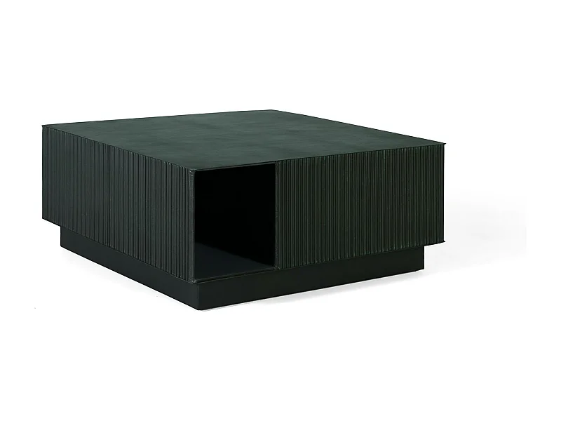 Table basse métal porte-revues