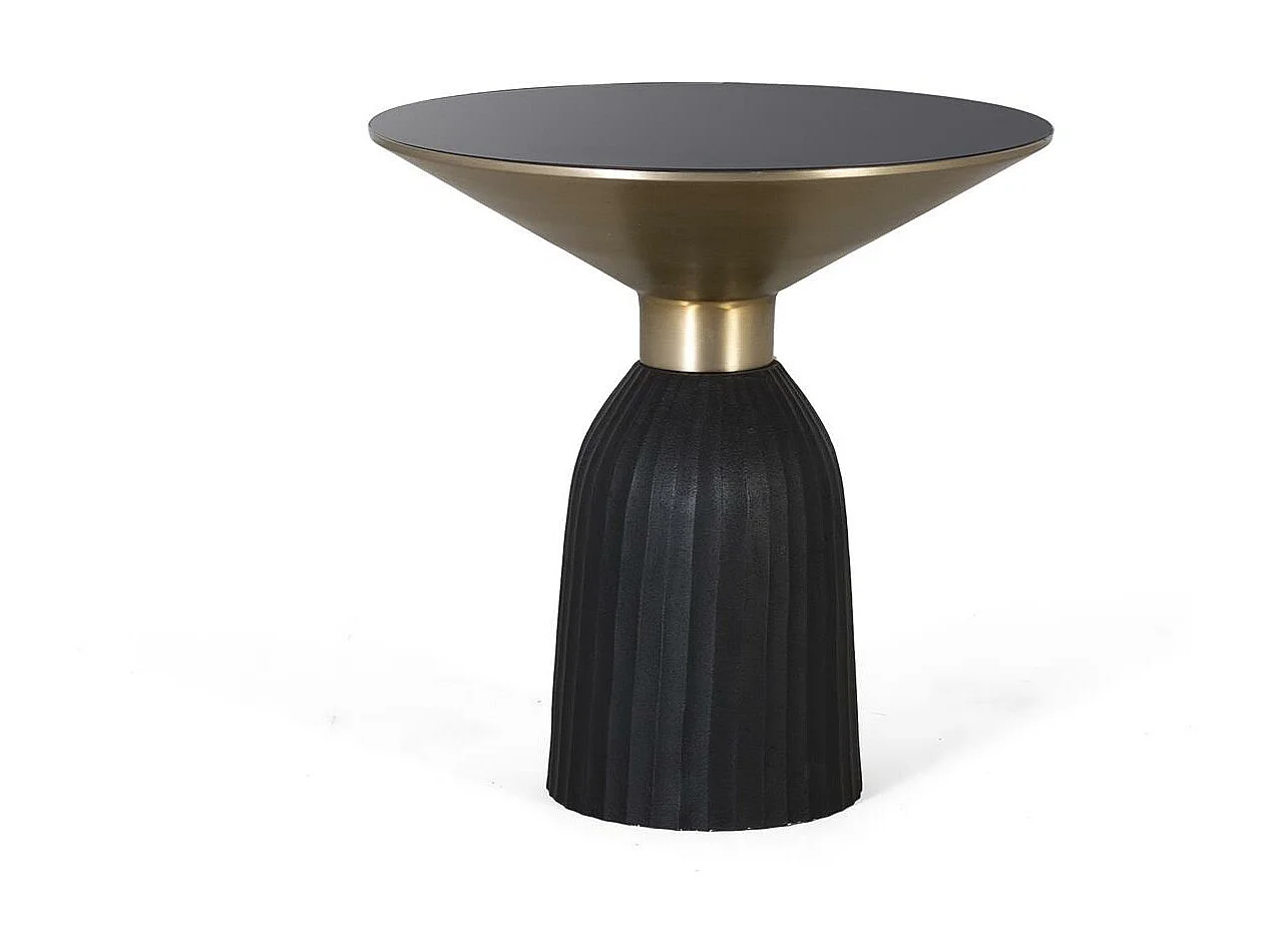 Mesa base plateau verre trempé estrutura métal estilo moderno