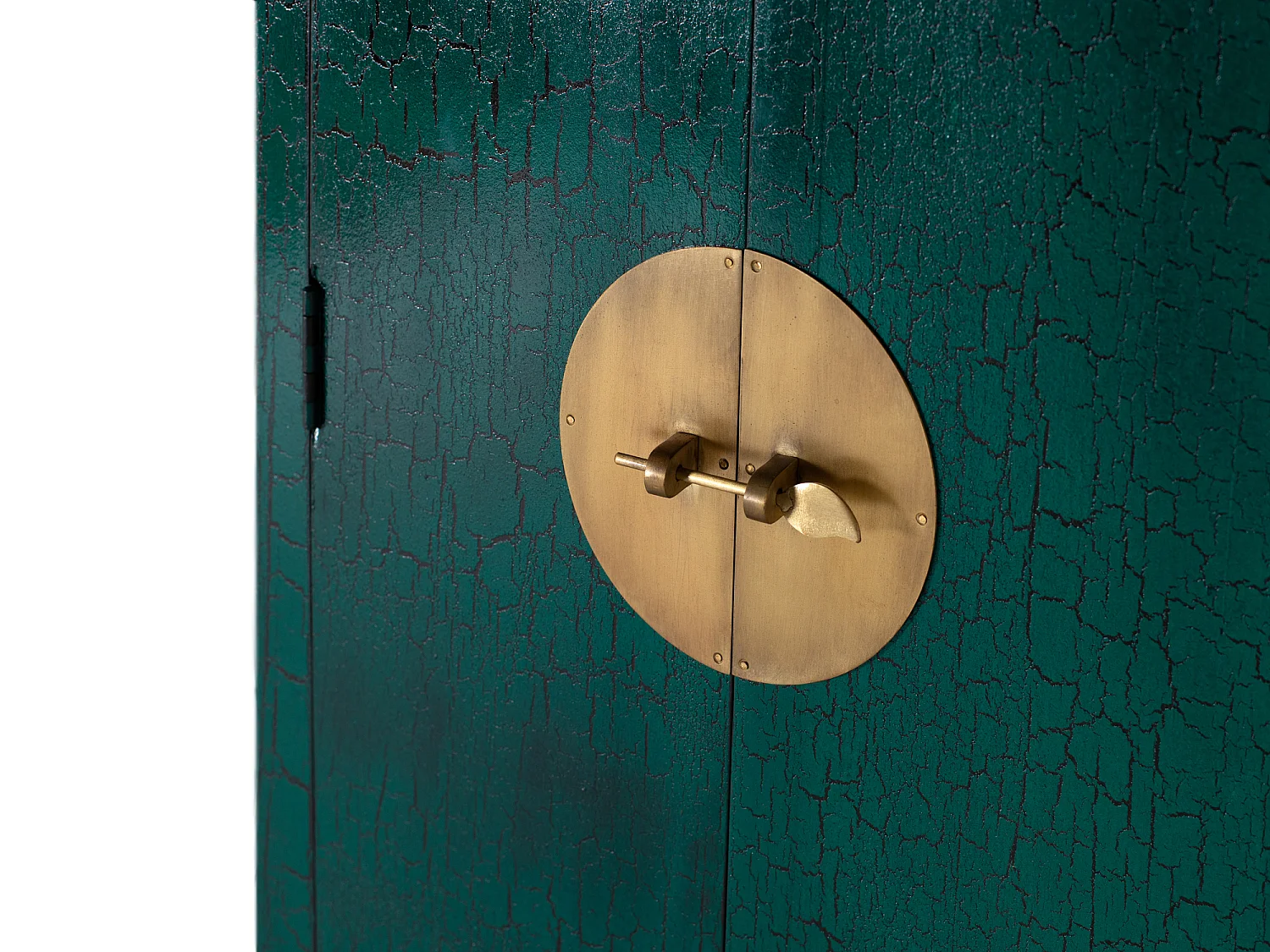 Armoire à 2 portes fabriquée à la main en bois de manguier