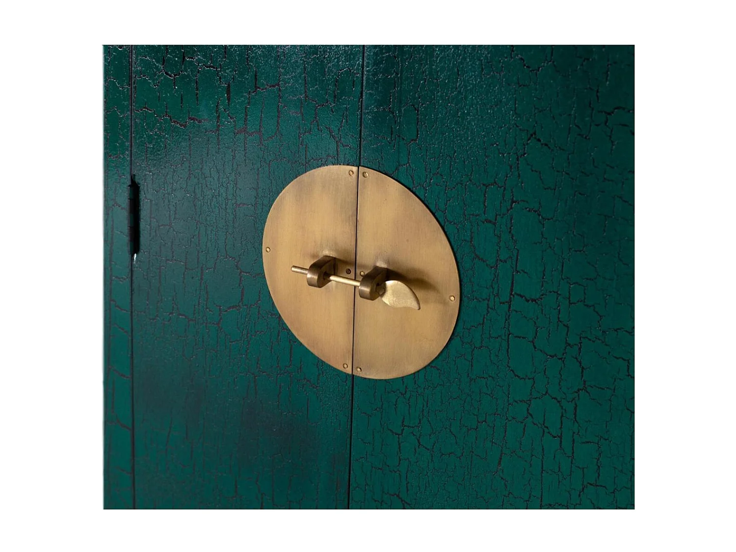 Armoire à 2 portes fabriquée à la main en bois de manguier