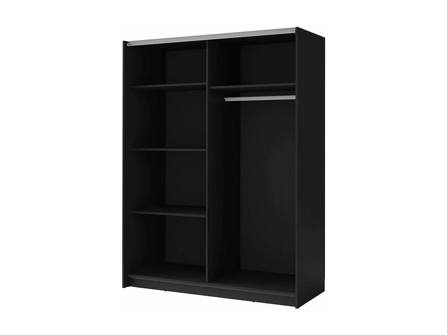 SCHWEBETÜRENSCHRANK Dalia schwarz - artisan eiche 150 / 63,5 / 198,5cm