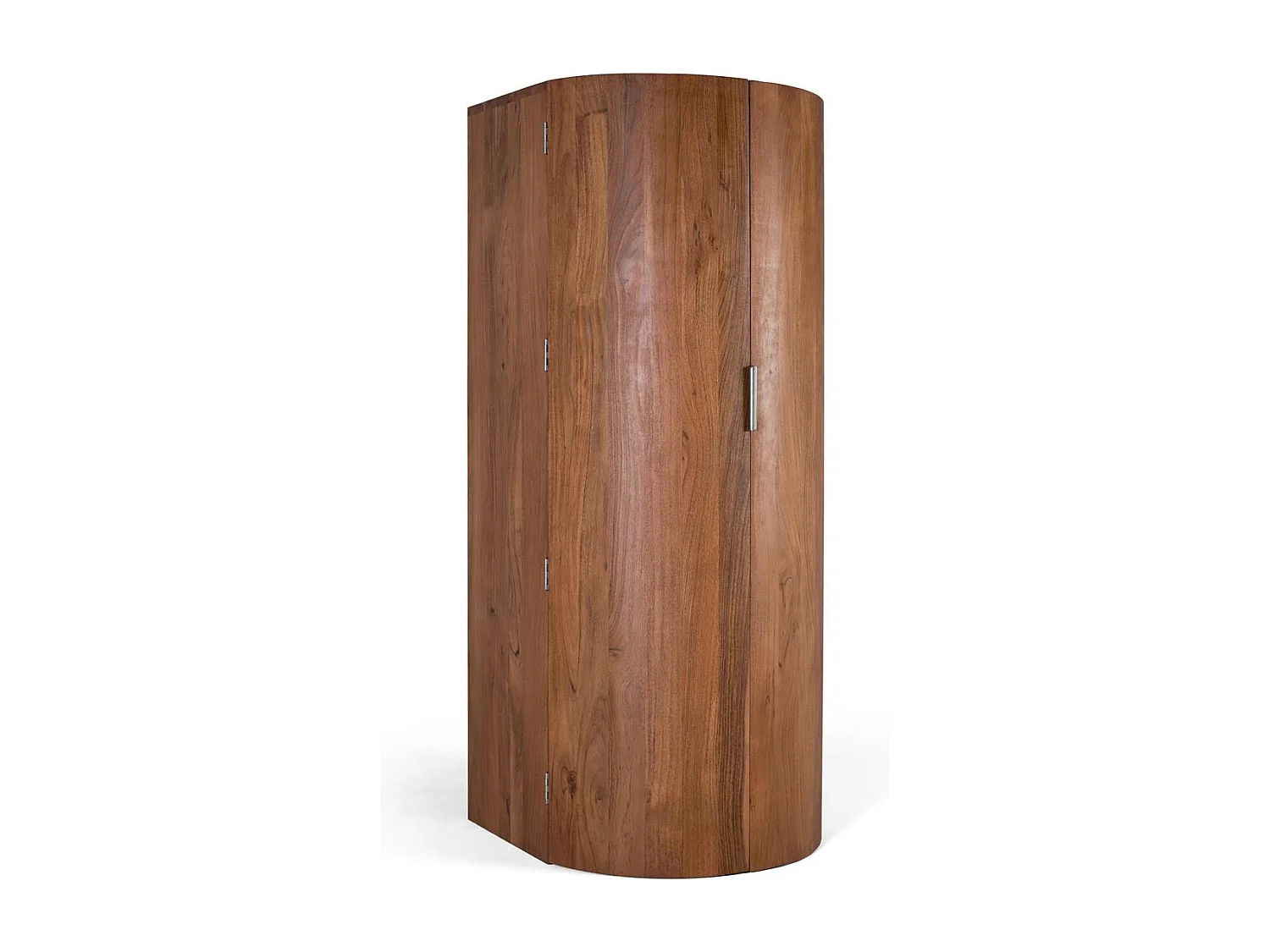 Meuble bar à 2 portes en bois d'acacia massif