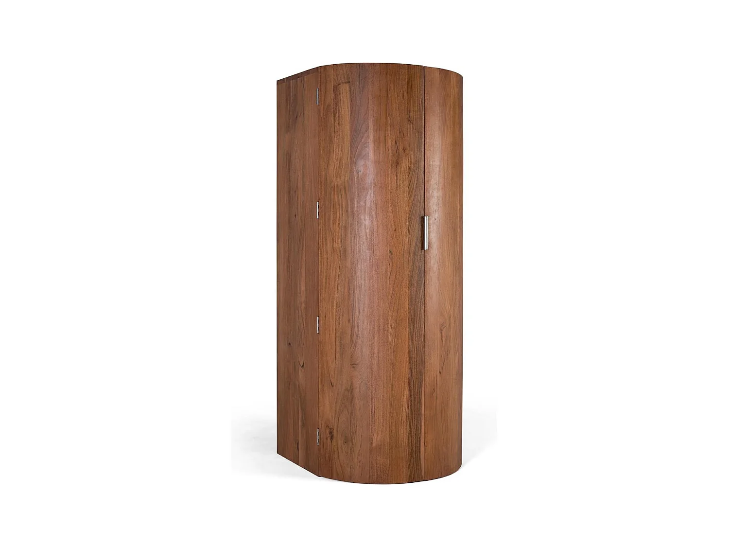 Meuble bar à 2 portes en bois d'acacia massif