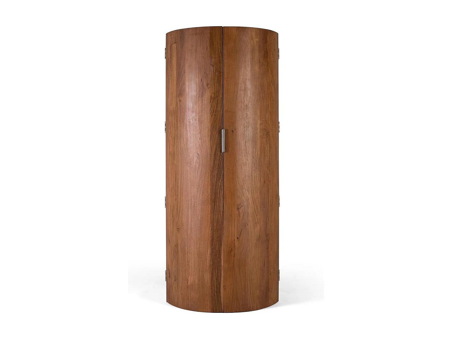 Meuble bar à 2 portes en bois d'acacia massif