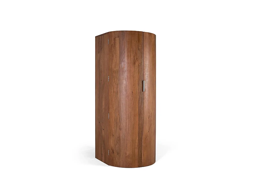Meuble de bar en bois d'acacia 80 cm, style rustique moderne - 190 x 80 x 80 cm