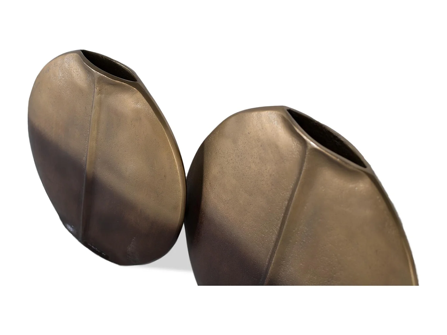 Ensemble de 2 vases en aluminium