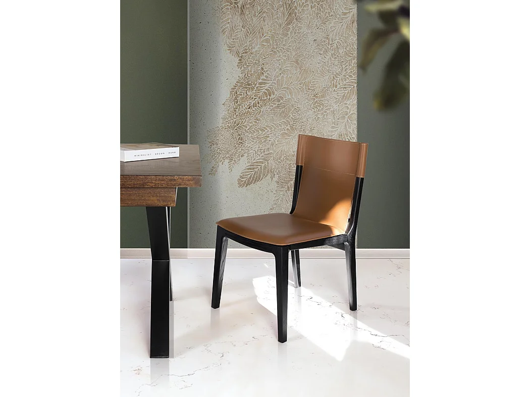 Fauteuil en similicuir 82 cm, style moderne et contemporain - 82 x 46 x 55