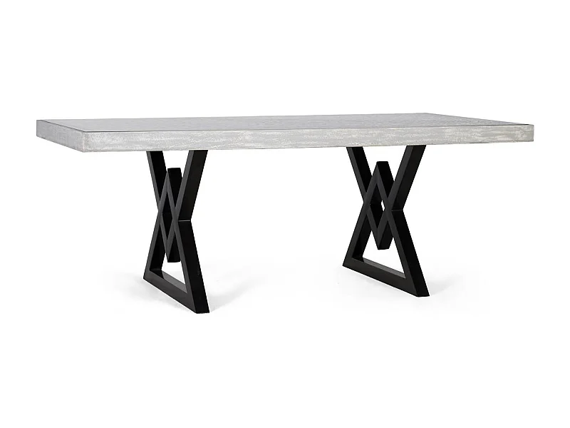 Table à manger rectangulaire en bois de manguier 200 cm