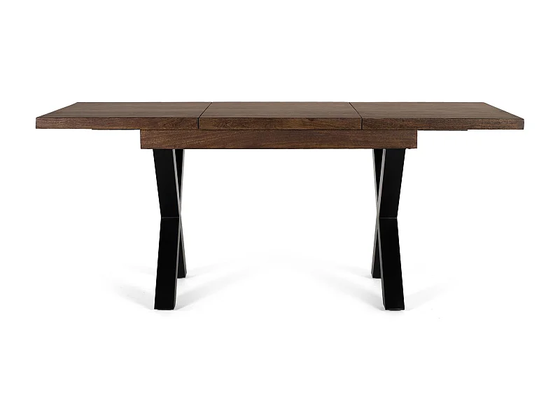 Table extensible bois de manguier et pieds métal