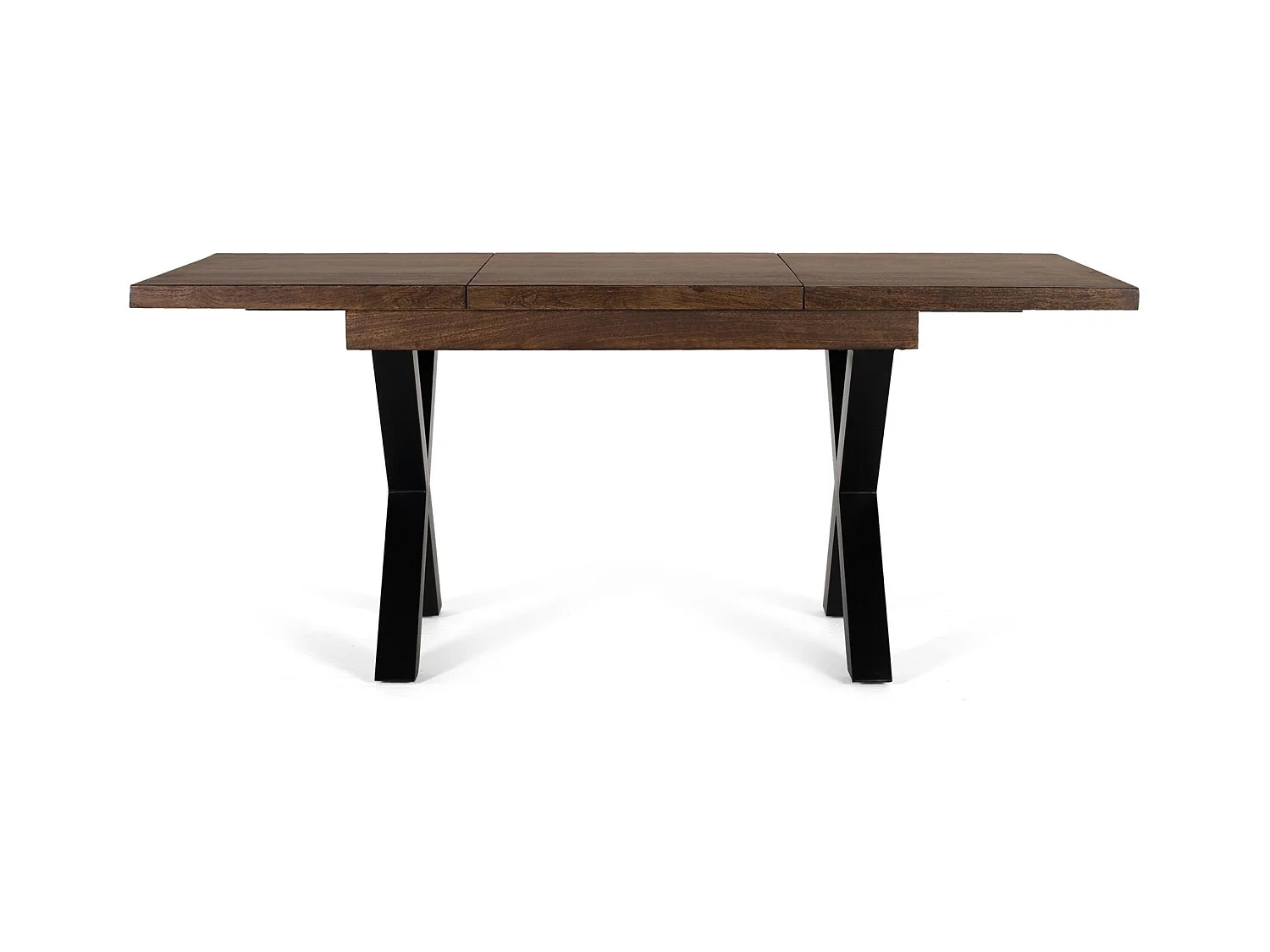 Table extensible bois de manguier et pieds métal